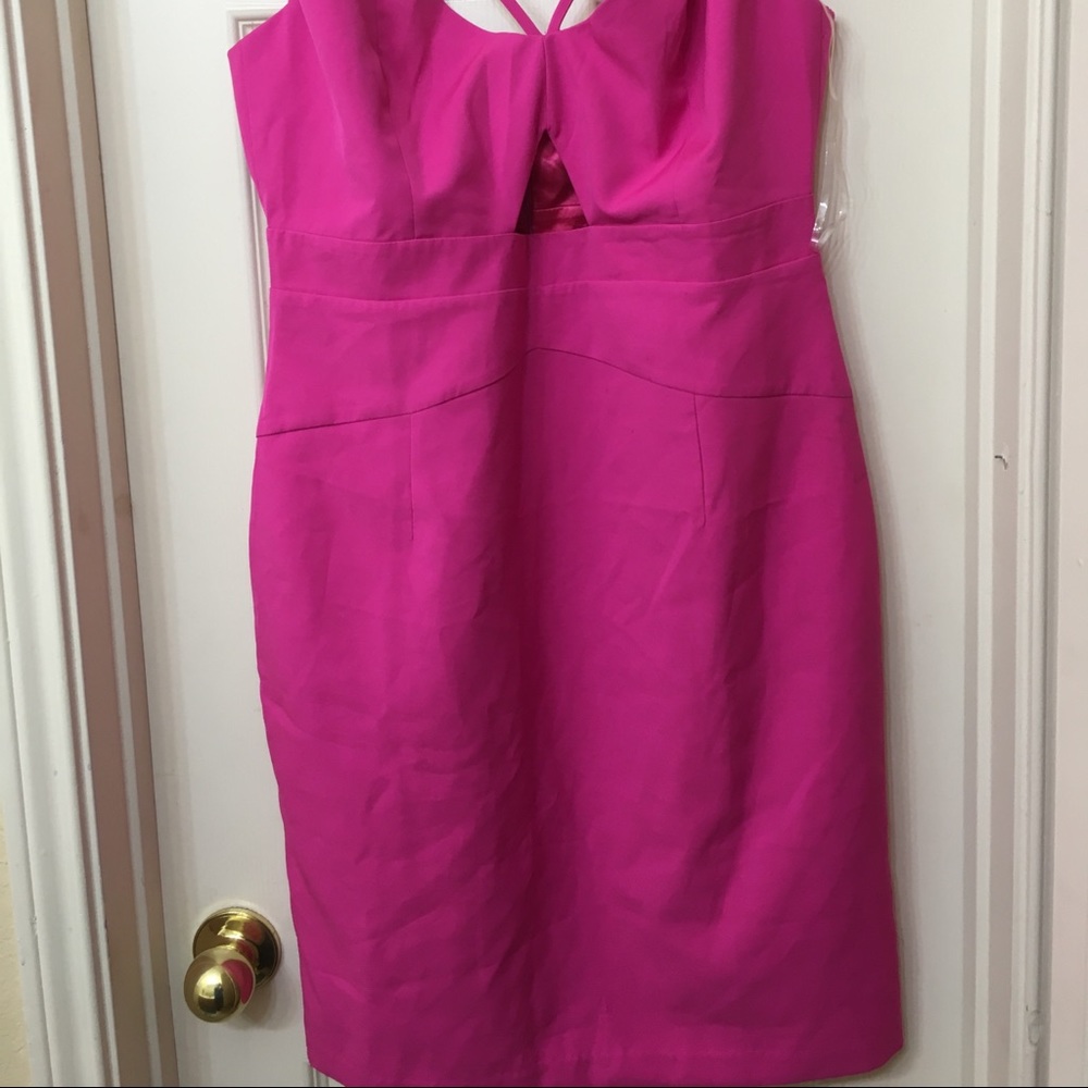 Pink mini dress